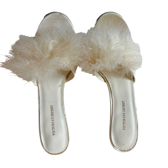 Victoria's Secret Shoes Vtg 9s Victorias Secret White Feather
